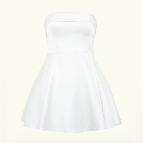 MESHKI Eileen Mini Dress White NWT - Picture 3 of 9